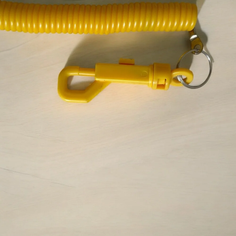 Joggers Key Coil with Snap Yellow/Silver